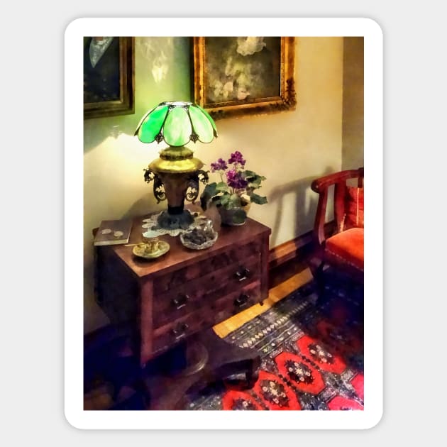 Victorian - Cozy Parlor with Flower Petal Lamp Sticker by SusanSavad